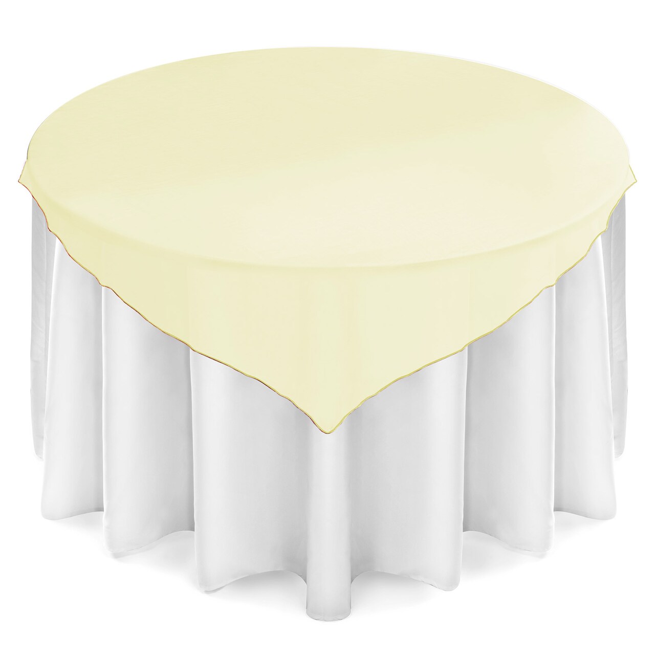 Lann's Linens Organza Wedding Table Overlay - Tablecloth Topper (72" Square)